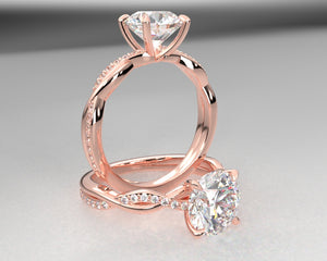 Brette's Signature Weaved Diamond Setting