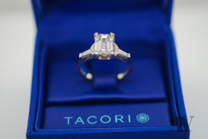 Preloved 2.01ct Emerald Cut in Tacori Engagement Ring