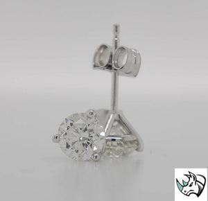 1.88cttw Lab Grown Diamond Stud Earrings E VS2