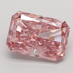 2.04ct Fancy Intense Pink VS1 Radiant Cut Lab Grown Diamond