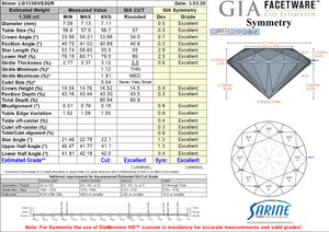 1.33ct G VS2 Ideal Cut Lab Grown Diamond