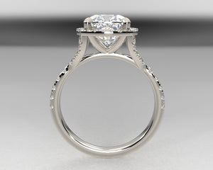 Signature Split Shank Split Prong Halo w Lab Grown Diamonds