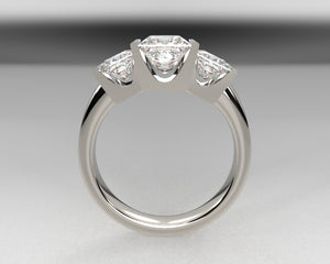 Jess' Signature 3 Stone Princess Setting