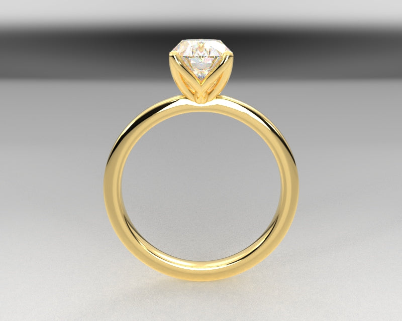 Classic Signature Tulip Solitaire – Distinctive Gem