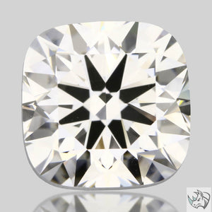 1.71ct F VS1 Square Cushion Hearts & Arrows Lab Grown Diamond