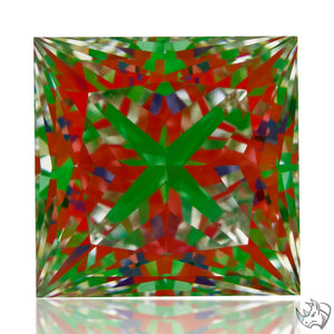 2.98ct G VVS2 Ideal Princess Cut Lab Grown Diamond