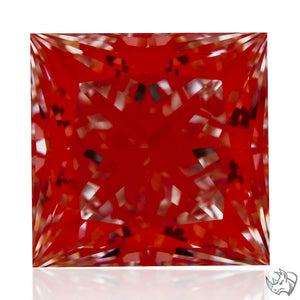 2.98ct G VVS2 Ideal Princess Cut Lab Grown Diamond