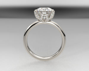 Jessica's Signature Weaved Diamond Prong Solitaire