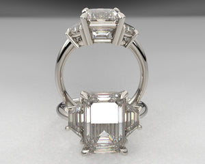 Signature Trapezoid Setting w Lab Grown Diamonds