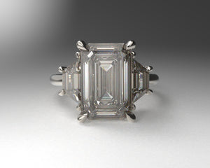 Signature Trapezoid Setting w Lab Grown Diamonds