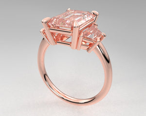 Signature Trapezoid Setting w Lab Grown Diamonds