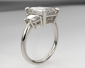 Signature Trapezoid Setting w Lab Grown Diamonds