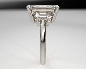 Signature Trapezoid Setting w Lab Grown Diamonds