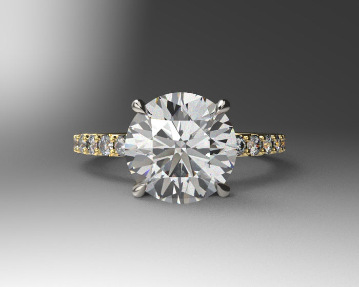 Signature Shared Prong Setting 02 with lab grown diamonds