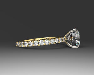 Signature Shared Prong Setting 02 with lab grown diamonds