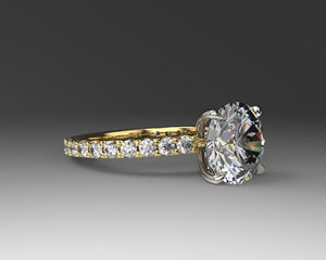 Signature Shared Prong Setting 02 with lab grown diamonds