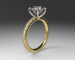 Signature Shared Prong Setting 02 with lab grown diamonds