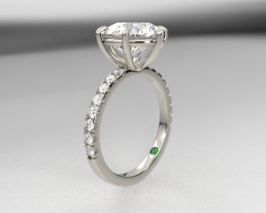 Nicole's Signature Split Prong Solitaire w Lab Grown Diamonds