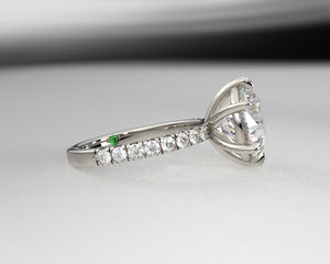 Nicole's Signature Split Prong Solitaire w Lab Grown Diamonds