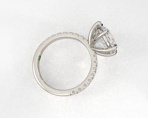 Nicole's Signature Split Prong Solitaire w Lab Grown Diamonds