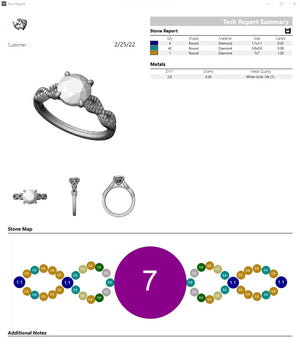 The Signature Infinity Setting with LG Diamonds