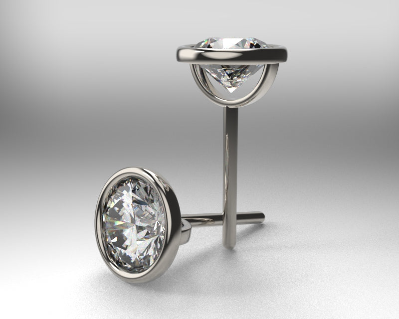 Tiffany bezel earrings Outlet