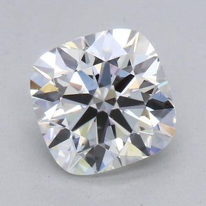 1.21ct F SI1 Square Cushion Hearts & Arrows Lab Grown Diamond