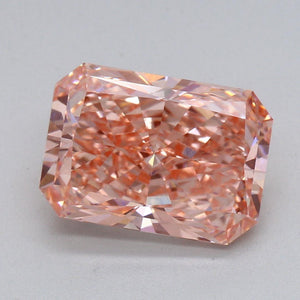 2.01ct Fancy Vivid Pink VS1 Radiant Cut Lab Grown Diamond