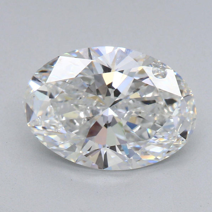 2.32ct E VS1 Lab Grown Oval Brilliant Cut Diamond w Setting