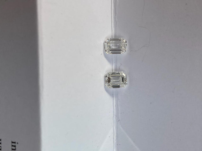 1cttw Lab Grown Emerald Diamond studs