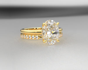 Kayla's Signature Double Hidden Halo Engagement Ring w LG Diamonds
