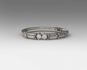 14K ladies LOVE morse code ring