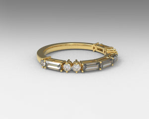 14K ladies LOVE morse code ring