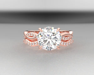 Brette's Signature Weaved Diamond Setting